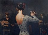 Flamenco Dancer tab flam v painting